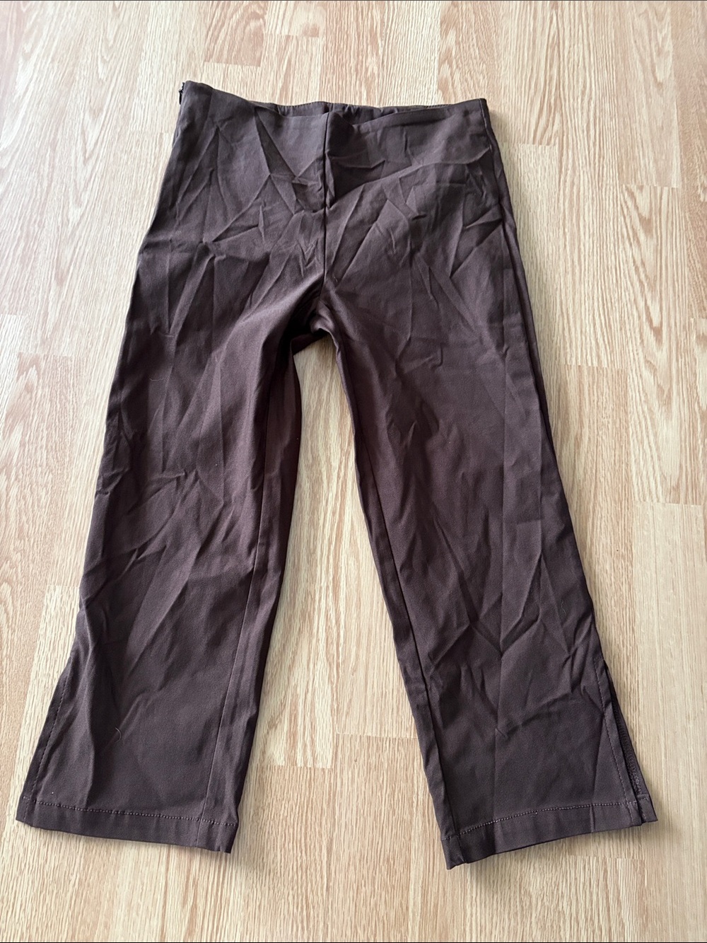 Capri Brown Stretch Pants